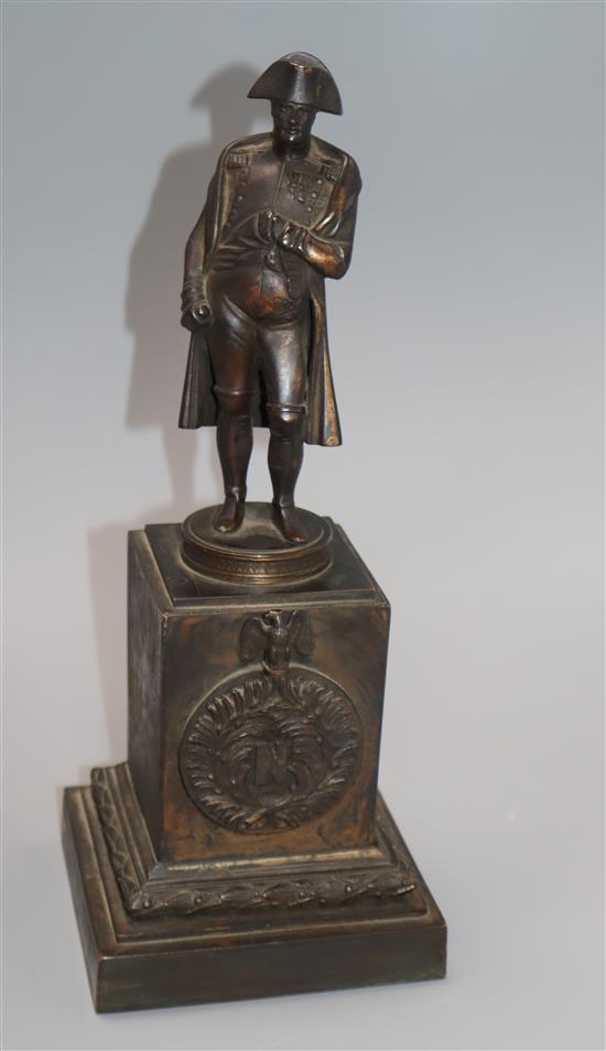 A bronze of Nelson height 28cm